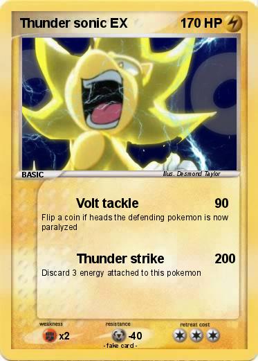 Pokemon Thunder sonic EX