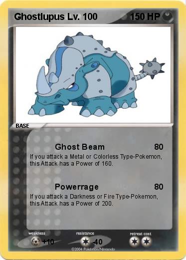 Pokemon Ghostlupus Lv. 100