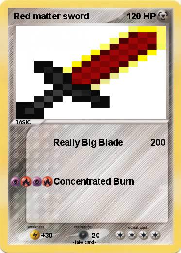Pokemon Red matter sword