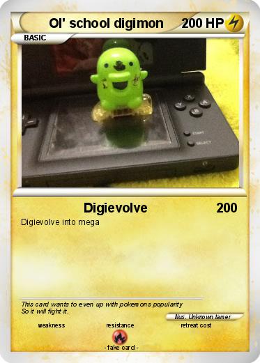 Pokemon Ol' school digimon