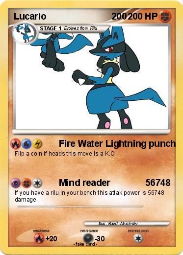 Pokemon Lucario                          200