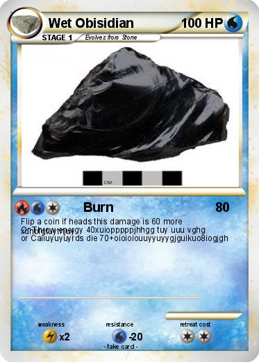 Pokemon Wet Obisidian