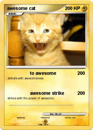 Pokemon awesome cat