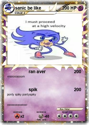 Pokemon sanic be like