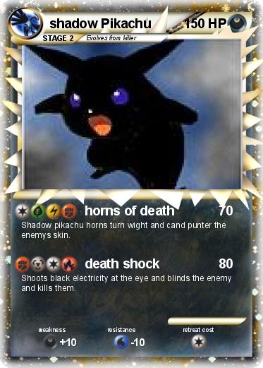 Pokemon shadow Pikachu