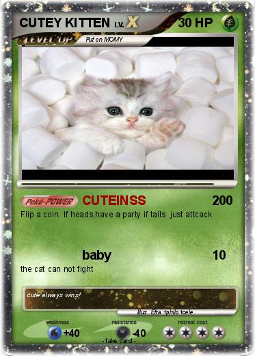 Pokemon CUTEY KITTEN