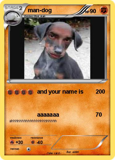Pokemon man-dog
