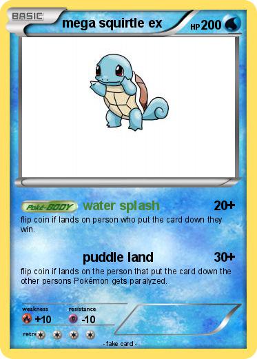 Pokemon mega squirtle ex Pokemon mega squirtle ex