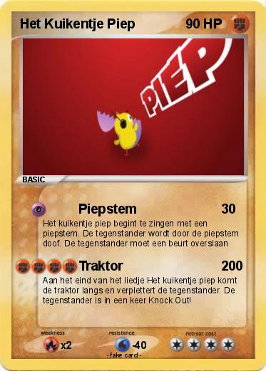 Pokemon Het Kuikentje Piep