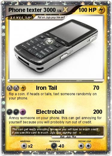 Pokemon Phone texter 3000