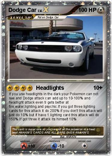 Pokemon Dodge Car