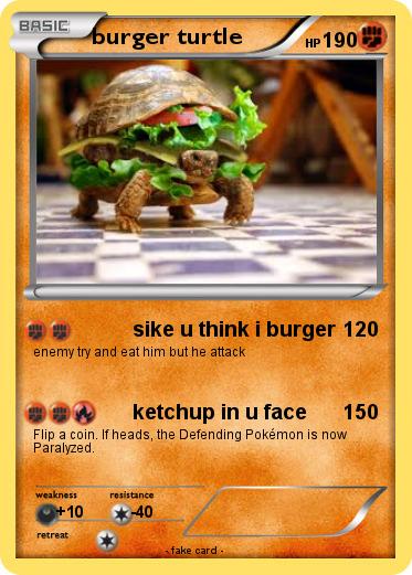 Pokemon burger turtle