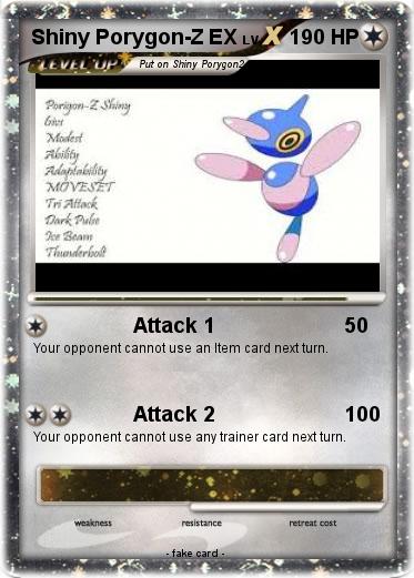 Pokemon Shiny Porygon-Z EX