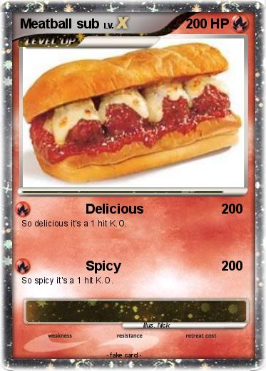 Pokemon Meatball sub