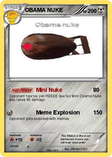 Pokemon OBAMA NUKE