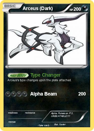 Pokemon Arceus (Dark)