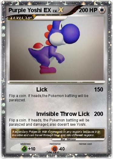 Pokemon Purple Yoshi EX
