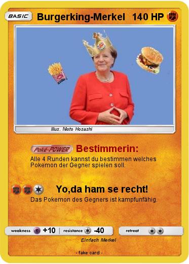 Pokemon Burgerking-Merkel