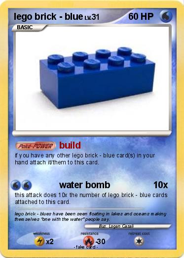 Pokemon lego brick - blue