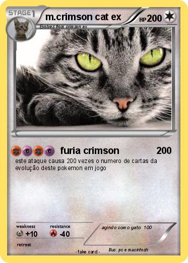 Pokemon m.crimson cat ex