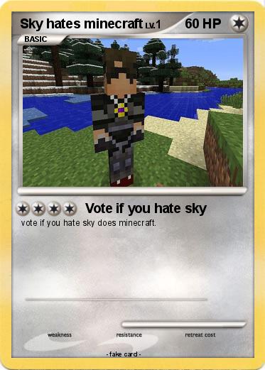 Pokemon Sky hates minecraft