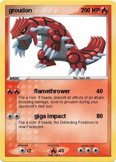 Pokemon groudon