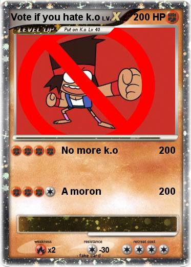Pokemon Vote if you hate k.o