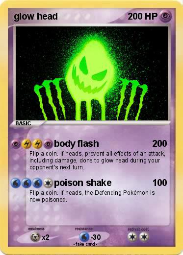 Pokemon glow head