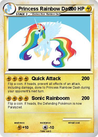 Pokemon Princess Rainbow Dash