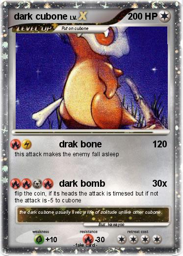 Pokemon dark cubone