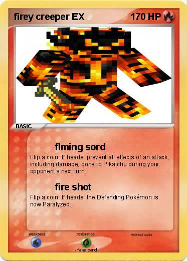 Pokemon firey creeper EX
