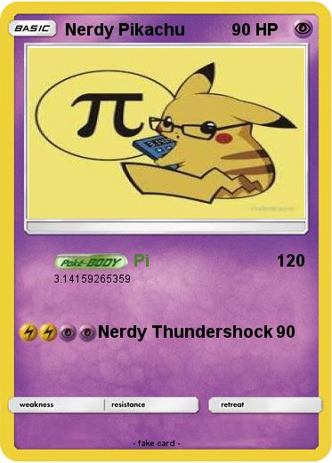 Pokemon Nerdy Pikachu