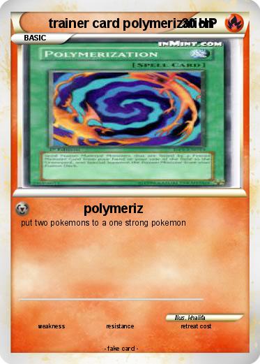 Pokemon trainer card polymerization