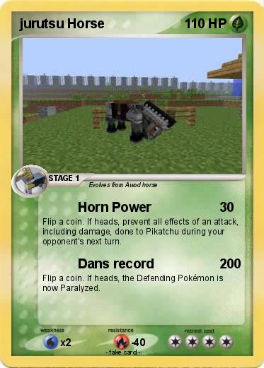 Pokemon jurutsu Horse