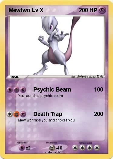 Pokemon Mewtwo Lv X