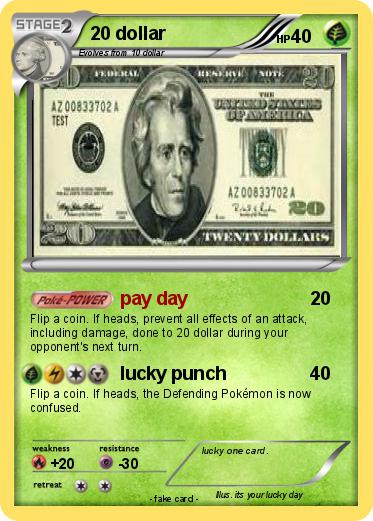 Pokemon 20 dollar