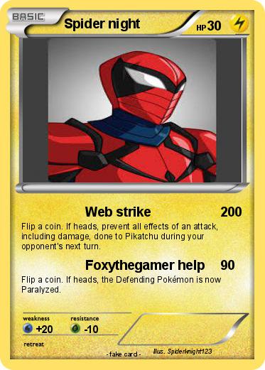 Pokemon Spider night