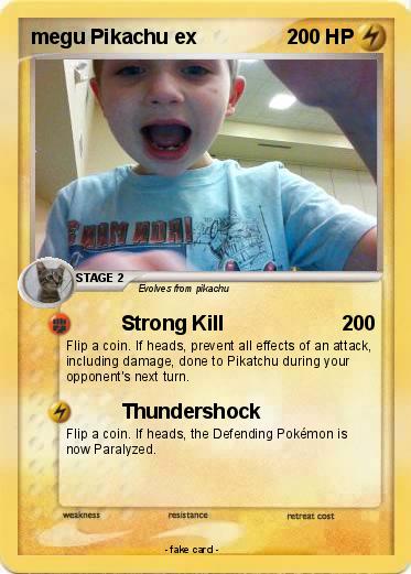 Pokemon megu Pikachu ex