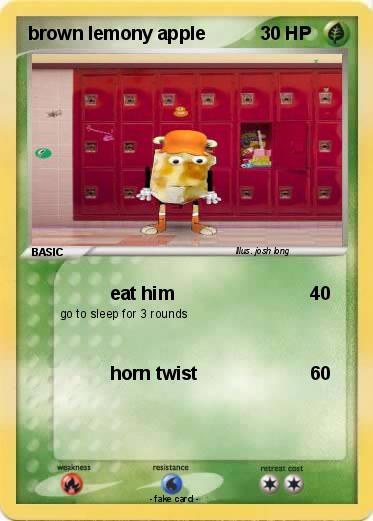 Pokemon brown lemony apple