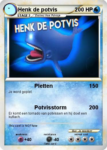 Pokemon Henk de potvis