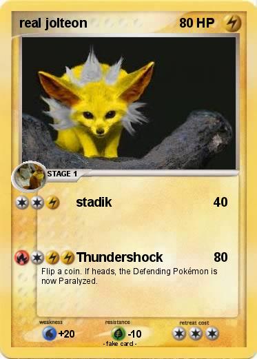 Pokemon real jolteon