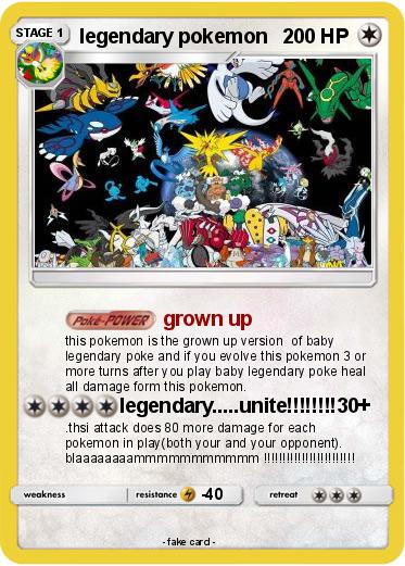 Pokemon legendary pokemon