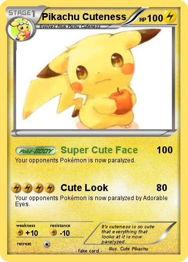 Pokemon Pikachu Cuteness