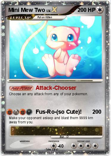 Pokemon Mini Mew Two