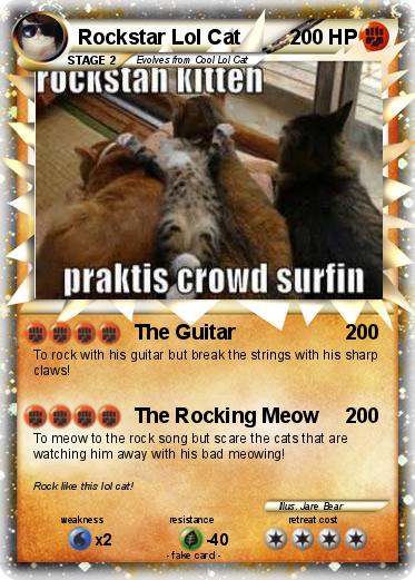 Pokemon Rockstar Lol Cat