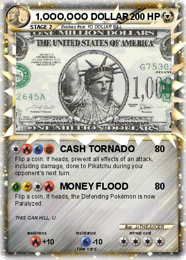 Pokemon 1,OOO,OOO DOLLAR
