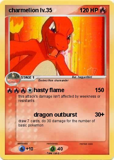 Pokemon charmelion lv.35