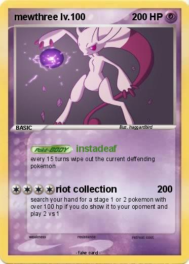 Pokemon mewthree lv.100
