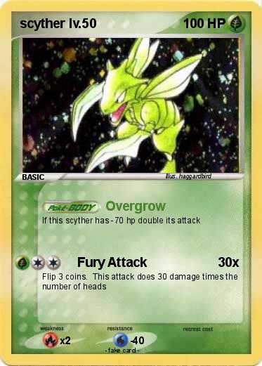 Pokemon scyther lv.50
