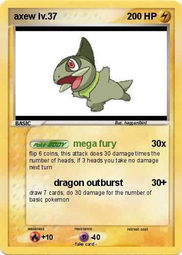 Pokemon axew lv.37